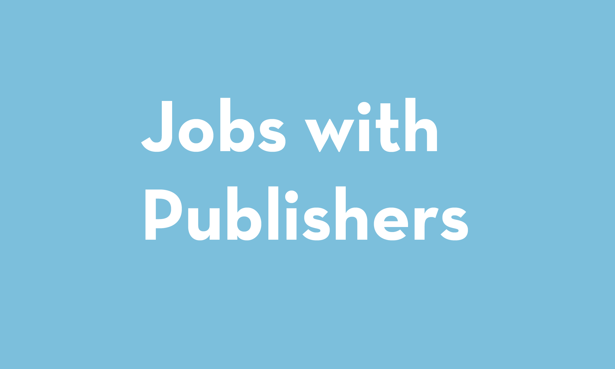 Jobs with Publishers Community of Literary Magazines and Presses