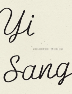 Cover of Selected Works by Yi Sang, featuring cursive black text on a cream background.