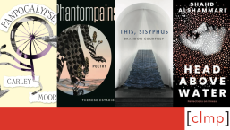 Featured Image for Disability Pride Month including book covers of Panpocalypse, Phantompains, This, Sisyphus, and Head Above Water.