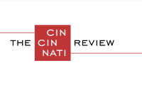 Logo of The Cincinnati Review featuring "The" and "Review" in black and "Cincinnati" in white on a red square.
