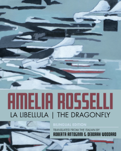 Cover of The Dragonfly featuring drawings giving the impression of a cluster of planes and ships on a blue background.