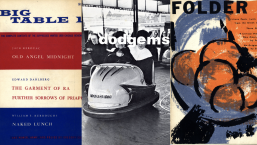 Covers of 3 issues from the little magazines exhibit