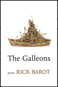 The Galleons by Rick Barot featuring a complex wooden ship against a plain white background.