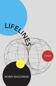 Lifelines by Robin Magowan featuring a cover full of geometrical colored circles against a light gray background.