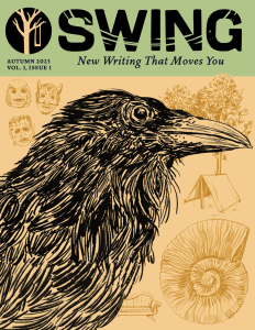 Cover of SWING featuring an illustration of a raven.