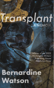 Transplant by Bernardine Watson featuring dark blue closeup photographs of leaves.