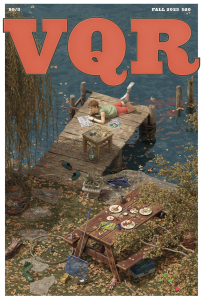 Virginia Quarterly Review, Volume 99, Issue 3, featuring an image of a child reading on a dock with a picnic table off to the side.