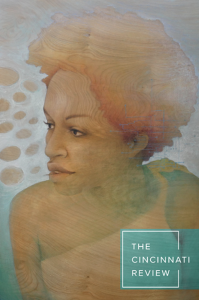 The Cincinnati Review Volume 20, Issue 2 featuring orange watercolor artwork of a Black woman looking off to the side.