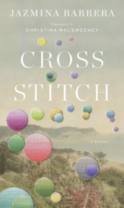 Cross Stitch by Jazmina Barrera featuring a photograph of an island with colorful circles floating across the cover.