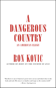 Cover of A Dangerous Country with orange text on a white field.