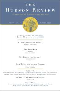 Table of Contents of the Hudson Review