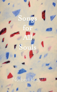 Cover of Songs for All Souls featuring confetti-like red and blue shapes.