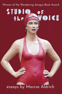 Cover of Studio of the Voice featuring a figurine of a woman in a red bathing suit and cap.