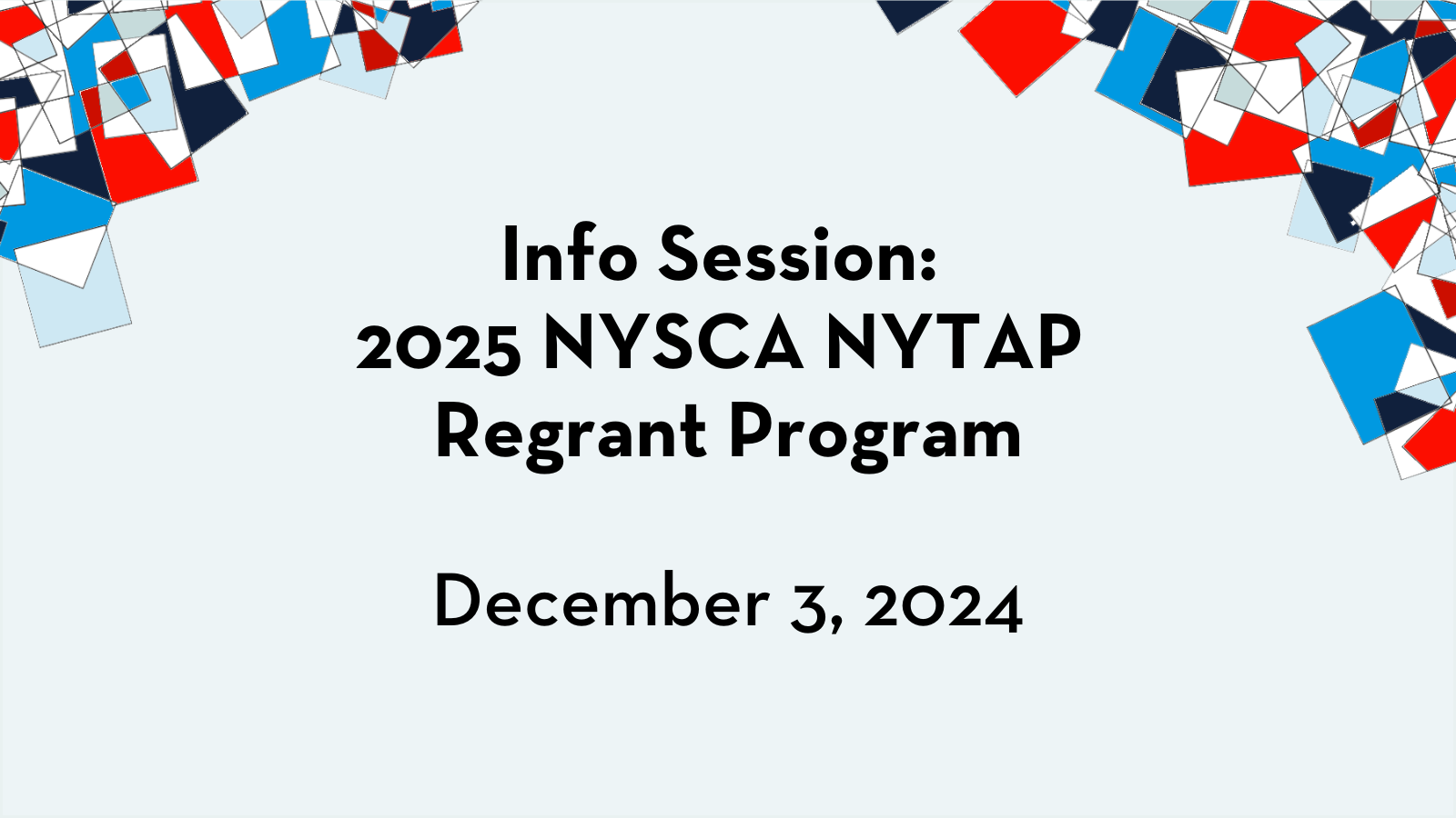 NYSCA NYTAP Regrants Program Featured Image