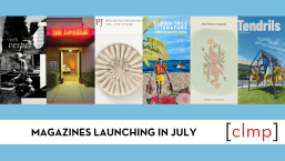 A blue and white graphic featuring 6 magazine covers from the July 2026 Roundup of Member Magazines.