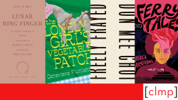 A red and white graphic featuring 4 book covers from the reading list of books launching in September 2026.
